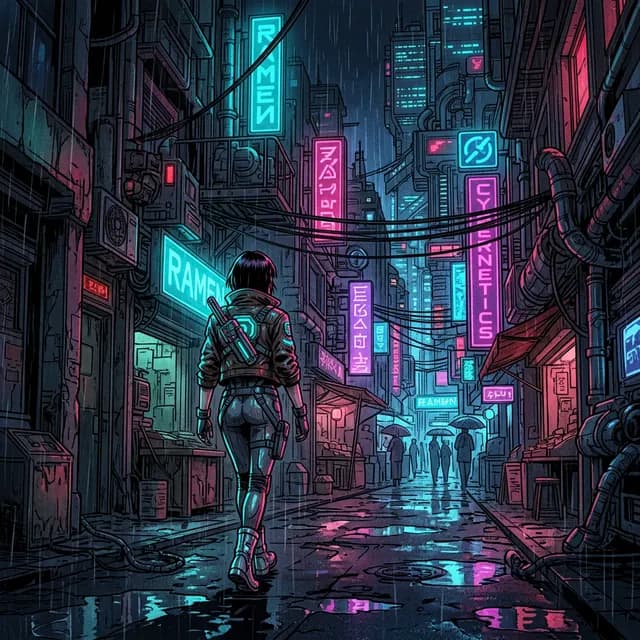 Cyberpunk Anime image prompt - generated by imageprompt.online