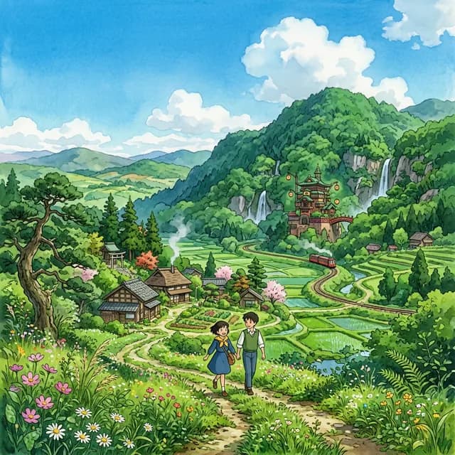 Studio Ghibli image prompt - generated by imageprompt.online