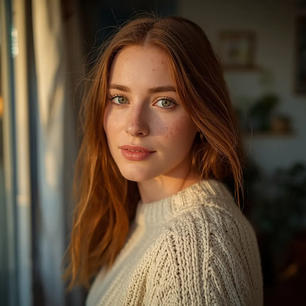 AI Recreated output for Portrait Photo to AI Prompt Example generated by DALL-E 3